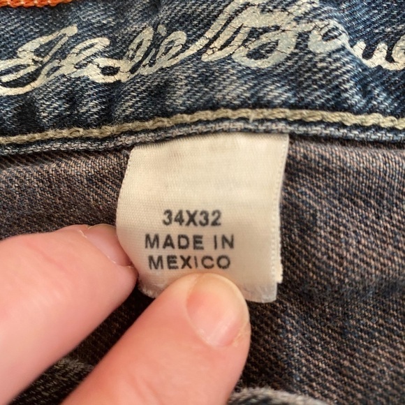 EDDIE BAUER 33x30 Relaxed Fit Jeans Logo Patch - Picture 6 of 7